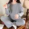 Bộ mặc nhà thu đông nữ bigsize dáng rộng dày dặn size S M L B04 giảm giá 119k 2