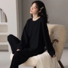 Bộ mặc nhà thu đông nữ bigsize dáng rộng dày dặn size S M L B04 giảm giá 119k 6