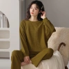 Bộ mặc nhà thu đông nữ bigsize dáng rộng dày dặn size S M L B04 giảm giá 119k 8