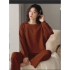 Bộ mặc nhà thu đông nữ bigsize dáng rộng dày dặn size S M L B04 giảm giá 119k 9