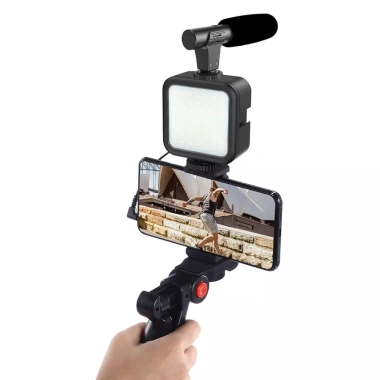 Bộ Making Kit Video AY-49 3 trong 1 tích hợp đèn LED - Ghi hình chuyên nghiệp, giá ưu đãi 159,000 VND