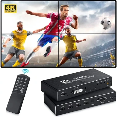 Bộ màn hình ghép 4 màn hình Video Wall Control VWC506 2x2 HDMI - Giá chỉ 790.000 VND 4