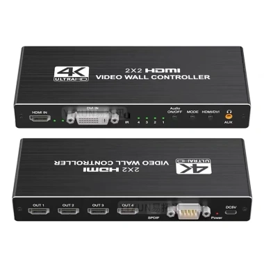 Bộ màn hình ghép 4 màn hình Video Wall Control VWC506 2x2 HDMI - Giá chỉ 790.000 VND 9