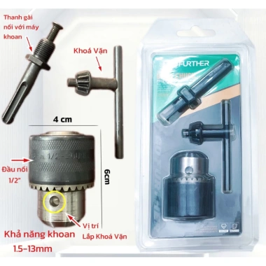 Bộ Măng Ranh Đầu Khoan Răng Vỉ 3 Món - Bền, Độ Chính Xác Cao, Giá 82.000 VND 9