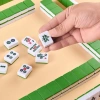 Bộ Mạt Chược Nhỏ Gọn, Túi Xúc Xắc, Thảm Du Lịch Dễ Cất Giữ - Quà Tặng Gia Đình, Trò Chơi 4 Người