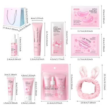 Bộ mặt nạ LAIKOU Sakura 6 trong 1 Dưỡng ẩm qua đêm - Quà sinh nhật bé gái, chăm sóc da, giảm còn 273.900 VND 9