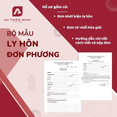 Bộ mẫu Đơn Phương Ly Hôn 2.026 kèm Hướng dẫn soạn thảo chuẩn pháp luật, đầy đủ mẫu, dễ sử dụng, tải ngay, hỗ trợ nhanh, đảm bảo hiệu quả, giá ưu đãi 48.000 VND