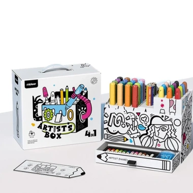 Bộ Màu Hữu Cơ MIDEER Artist's Box 4 in 1 kèm Vở Tô Màu - Giá chỉ 697.000 VND
