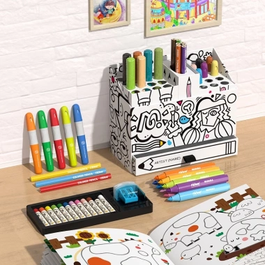 Bộ Màu Hữu Cơ MIDEER Artist's Box 4 in 1 kèm Vở Tô Màu - Giá chỉ 697.000 VND