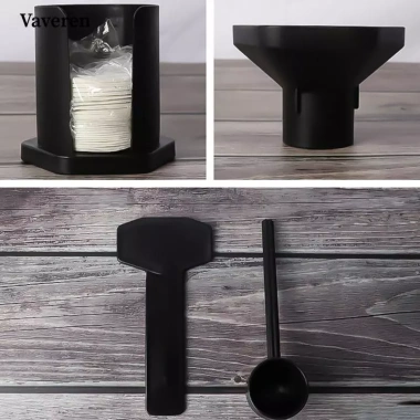 Bộ máy pha cà phê rót di động + thìa đo lường, chống rò rỉ – văn phòng, nhà bếp, ký túc xá – Giá 586,300₫