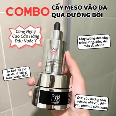 Bộ Mesofill RVBLAB Italy - Serum và Kem Dưỡng Nâng Cơ, Trẻ Hóa, Trắng Da, Giảm Giá 3.08 Triệu 9 Bộ Mesofill RVBLAB Italy - Serum và Kem Dưỡng Nâng Cơ, Trẻ Hóa, Trắng Da, Giảm Giá 3.08 Triệu 9