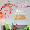 Bộ Miếng Dán Skin Trang Trí Tết 2.026 - Chữ Mừng Năm Mới, Hoa Đào, Linh Vật Năm Ngọ, Dán Tường Phòng Khách 120k 5