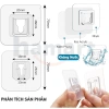 Bộ miếng dán tường đa năng U 7x7cm – Siêu dính, treo ổ điện, wifi, tranh ảnh, móc gài – Giá 5.800₫ 2