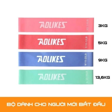 Bộ miniband 6 dây kháng lực Aolikes AL3.601 - Độ kháng đa cấp, tập toàn thân, giá 126k 4 Bộ miniband 6 dây kháng lực Aolikes AL3.601 - Độ kháng đa cấp, tập toàn thân, giá 126k 4