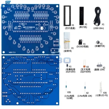 Bộ mô-đun đèn LED RGB Ngôi sao và Trái tim 5 cánh - Arduino 51 MCU - Giá 77.847 VND 6