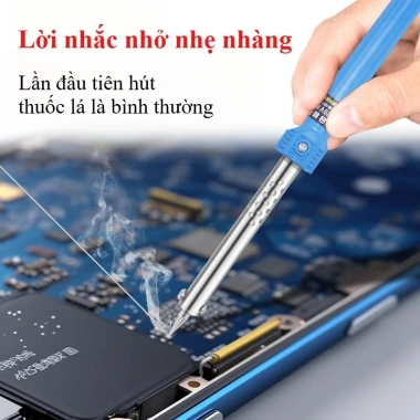 Bộ mỏ hàn 60W + dao cắt nhiệt, tặng 5 lưỡi, 2 kẹp, điều nhiệt - 75.000