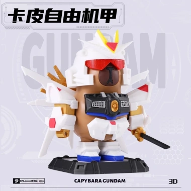Bộ Mô Hình Gundam 3D Cabybara Freedom Giá Rẻ Chỉ 358380đ - Lắp Ráp Dễ Dàng Trang Trí 2