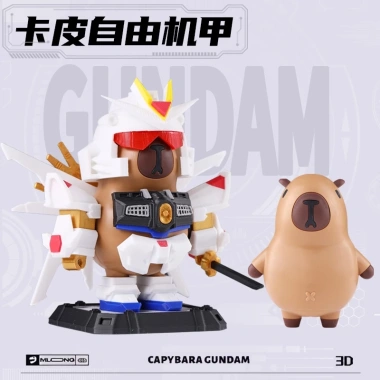 Bộ Mô Hình Gundam 3D Cabybara Freedom Giá Rẻ Chỉ 358380đ - Lắp Ráp Dễ Dàng Trang Trí 7