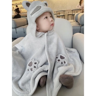 Bộ mũi lông cừu gấu trúc 0-3 tuổi Songkran Winter - Mũ trùm đầu ấm áp, giảm giá 3