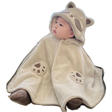 Bộ mũi lông cừu gấu trúc 0-3 tuổi Songkran Winter - Mũ trùm đầu ấm áp, giảm giá 4