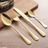Bộ Muỗng Nĩa Thép Không Gỉ Màu Vàng Series 1.010 - Độ bền cao, giá ưu đãi 16.960 VND 5