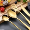 Bộ Muỗng Nĩa Thép Không Gỉ Màu Vàng Series 1.010 - Độ bền cao, giá ưu đãi 16.960 VND 9