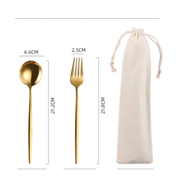 Bộ Muỗng Nĩa Thép Không Gỉ Phong Cách Bắc Âu - Giá chỉ 11.275 VND, giảm giá mạnh 7