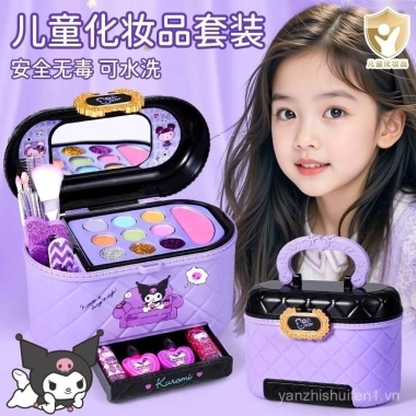 Bộ mỹ phẩm trẻ em bé gái Hộp trang điểm không độc hại, giặt được, quà sinh nhật công chúa 650.079₫