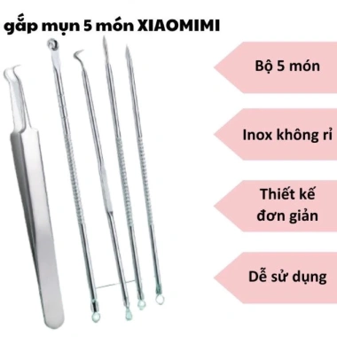 Bộ nặn mụn 5 chi tiết inox cao cấp - Hộp nhôm sang trọng, FREE SHIP, giảm còn 28.000₫ 2