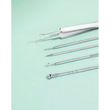 Bộ nặn mụn 5 chi tiết inox cao cấp - Hộp nhôm sang trọng, FREE SHIP, giảm còn 28.000₫ 4