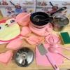 Bộ Nấu Ăn Đồ Chơi 22 Chi Tiết Cho Bé - Bếp Điện Mini & Chảo Chống Dính 245k