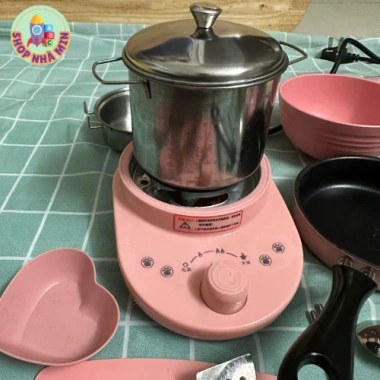 Bộ Nấu Ăn Đồ Chơi 22 Chi Tiết Cho Bé - Bếp Điện Mini & Chảo Chống Dính 245k 3