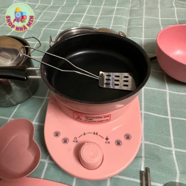 Bộ Nấu Ăn Đồ Chơi 22 Chi Tiết Cho Bé - Bếp Điện Mini & Chảo Chống Dính 245k 4