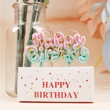 Bộ nến chữ Happy Birthday Đèn cầy trang trí sinh nhật giá rẻ giảm còn 7.689₫