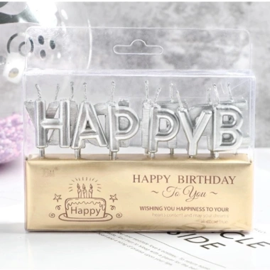 Bộ nến chữ Happy Birthday Đèn cầy trang trí sinh nhật giá rẻ giảm còn 7.689₫
