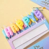 Bộ Nến Chữ Happy Birthday Nhiều Màu - Đèn Cầy Trang Trí Bánh Sinh Nhật Giá 12,242₫ 2