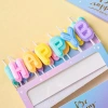 Bộ Nến Chữ Happy Birthday Nhiều Màu - Đèn Cầy Trang Trí Bánh Sinh Nhật Giá 12,242₫ 9