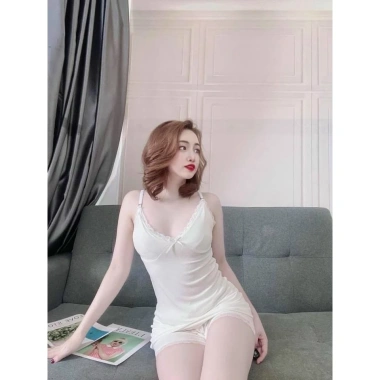 Bộ ngủ 2 dây gân tăm viền ren - Đồ ngủ sexxy, gợi cảm, giảm giá tới 22% 10 Bộ ngủ 2 dây gân tăm viền ren - Đồ ngủ sexxy, gợi cảm, giảm giá tới 22% 10