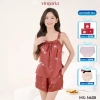 Bộ ngủ 2 dây lụa VINGO/VINGORIA mùa xuân hè N607 - Giá chỉ 355.000đ, giảm mạnh