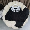 Bộ ngủ cổ vuông ba tầng - Pijama nữ tay dài, quần dài đũi gân cao cấp, giá 149k 4