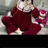 Bộ ngủ cổ vuông ba tầng - Pijama nữ tay dài, quần dài đũi gân cao cấp, giá 149k 10