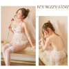 Bộ Ngủ Cosplay Cô Dâu Sexy - Váy 2 Dây Xuyên Thấu + Chíp Lót Khe, Giá 135k 3