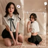 Bộ ngủ cosplay nữ gối cảm DN85 học sinh – cotton mềm mại, quyến rũ, giảm còn 111.000đ 5