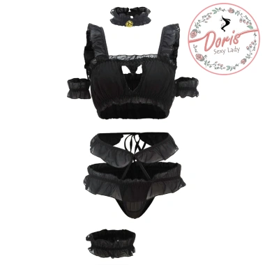 Bộ ngủ cosplay thú cưng thỏ, mèo, bò sữa - sexy, thoải mái, giá 56.238đ 3