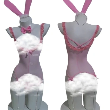 Bộ ngủ cosplay thú cưng thỏ, mèo, bò sữa - sexy, thoải mái, giá 56.238đ 6