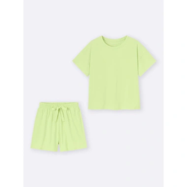 Bộ Ngủ Cotton Cộc Tay GU Nhật Bản - Thiết Kế Tinh Tế, Giá 319.000₫