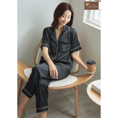 Bộ ngủ dài tay lụa trơn cao cấp, Pijama mềm mại giá ưu đãi 169.000 VND 9 Bộ ngủ dài tay lụa trơn cao cấp, Pijama mềm mại giá ưu đãi 169.000 VND 9