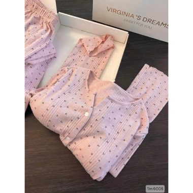 Bộ ngủ hoa nhí tone hồng dài tay mùa thu đông xinh xắn giá chỉ 269k 3 Bộ ngủ hoa nhí tone hồng dài tay mùa thu đông xinh xắn giá chỉ 269k 3