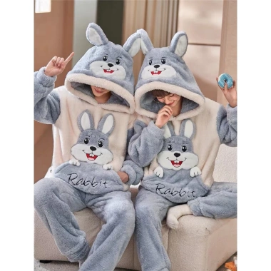 Bộ ngủ lông cừu 2 mặt mượt mà thêu thỏ Rabbit, mũ tai thỏ cute, lông gấu form rộng dài tay - SUBA, chỉ 78.000₫ 4 Bộ ngủ lông cừu 2 mặt mượt mà thêu thỏ Rabbit, mũ tai thỏ cute, lông gấu form rộng dài tay - SUBA, chỉ 78.000₫ 4
