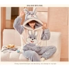 Bộ ngủ lông cừu 2 mặt mượt mà thêu thỏ Rabbit, mũ tai thỏ cute, lông gấu form rộng dài tay - SUBA, chỉ 78.000₫ 5